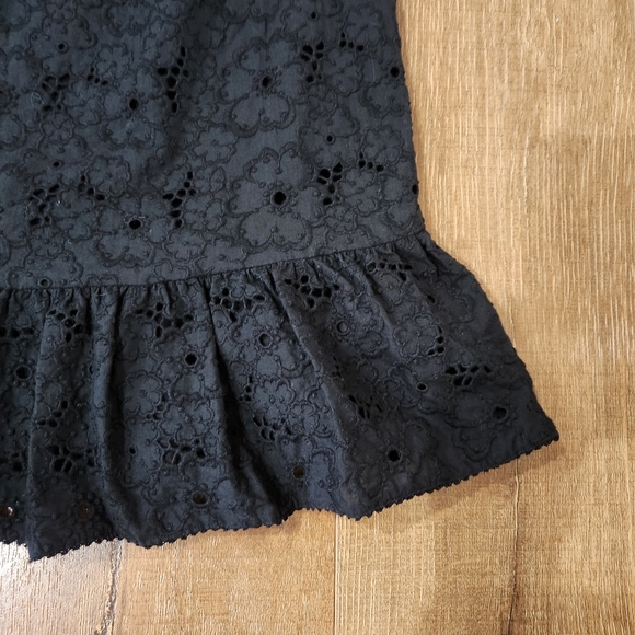 NWT Juicy Couture Eyelet embroidered floral ruffle Mini dress large Boho Twee - Picture 3 of 13